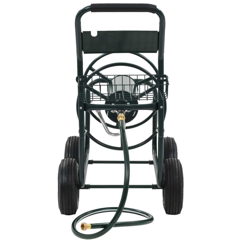Garden Hose Trolley with 1/2" Hose Connector 246.1' Steel Doba